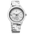 Fastrack Cerame Quartz Multifunction Silver Dial With Silver Color Steel & Ceramic Strap Watch For Girls - image number 2