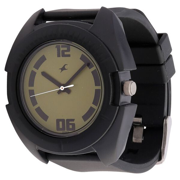 Fastrack Quartz Analog Green Dial Plastic Strap Watch for Guys - image number 1
