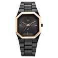 Vyb Pioneer By Fastrack Quartz Analog Black Dial Black Metal Strap Watch For Guys - image number 0