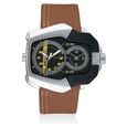 Fastrack Quartz Analog Black Dial Leather Strap Watch for Guys - image number 0