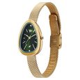 Vyb Prodigy By Fastrack Quartz Analog Green Dial Golden Stainless Steel Strap Watch For Girls - image number 4