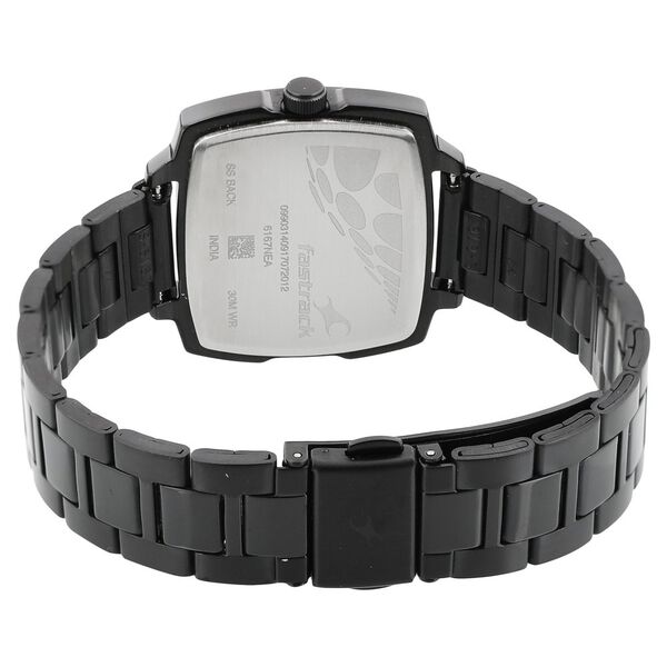 Fastrack Loopholes Quartz Analog with Date Pink Dial Stainless Steel Strap Watch for Girls - image number 3