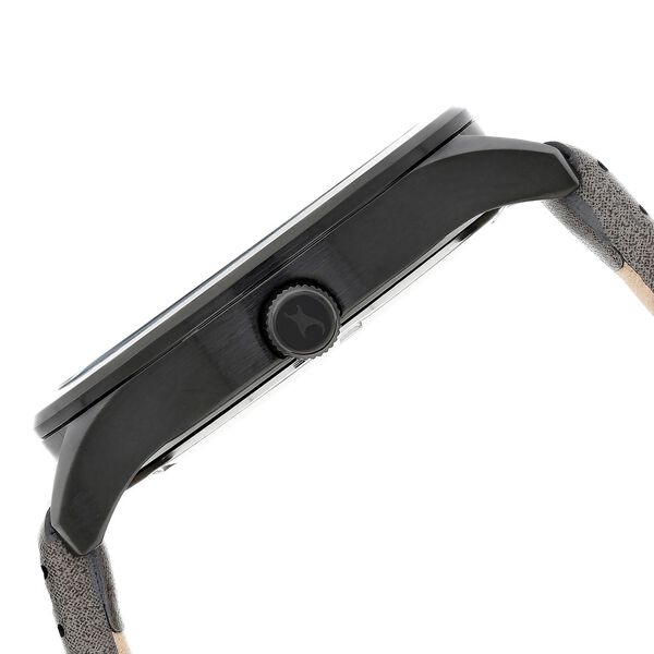 Fastrack Loopholes Quartz Analog with Date Black Dial Leather Strap Watch for Guys - image number 3
