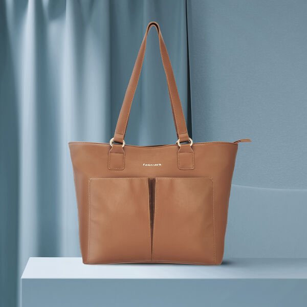 Fastrack Essential Tote with Pockets in Tan - image number 0