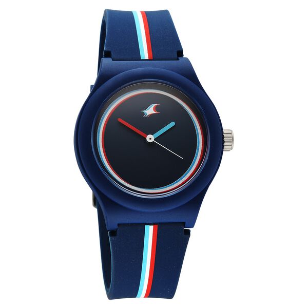 Fastrack Zine Quartz Analog Blue Dial Blue Silicone Strap Watch For Girls - image number 1