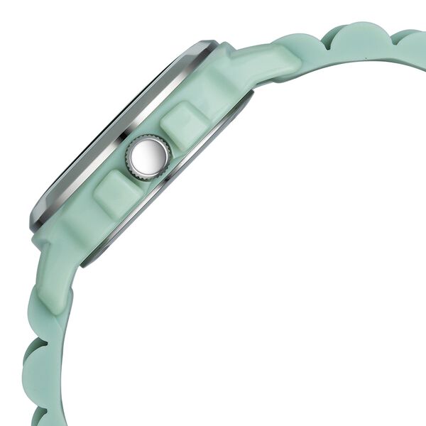 Fastrack Hype Bounce Quartz Analog Green Dial Green Silicone Strap Watch For Guys - image number 3