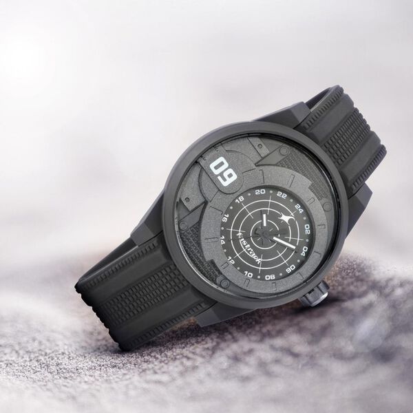 Fastrack Trendies Quartz Analog Black Dial Silicone Strap Watch for Guys - image number 0