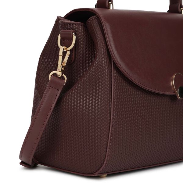 Twine charm satchel - brown - image number 7