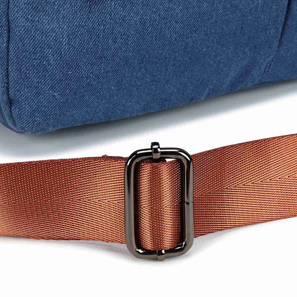 Denim Edge Satchel - image number 7