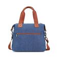 Denim Edge Satchel - image number 4