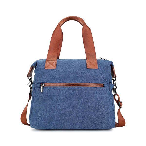 Denim Edge Satchel - image number 4