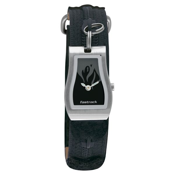 Fastrack Quartz Analog Bicolour Dial Leather Strap Watch for Girls - image number 0