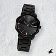 Fastrack Stunners Quartz Analog Black Dial Metal Strap Watch for Guys - image number 0