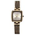 Fastrack Vyb Showstopper Quartz Analog Golden Dial Brown Metal Strap Watch For Girls - image number 1