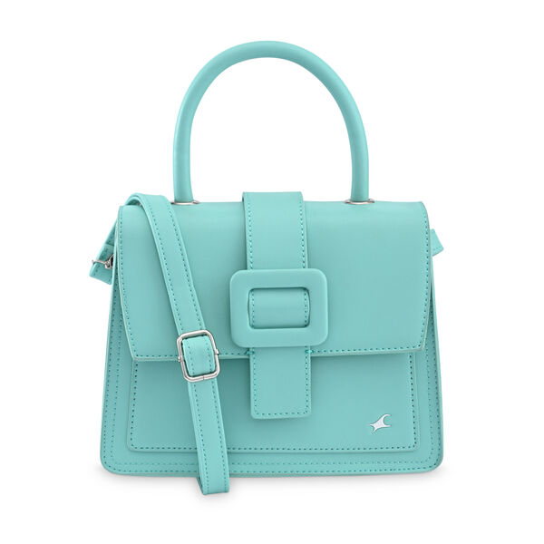 Fastrack Solid Structured Satachel  in Blue - image number 1
