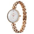 Vyb Enigma By Fastrack Quartz Analog White Dial Metal Strap Watch For Girls - image number 3