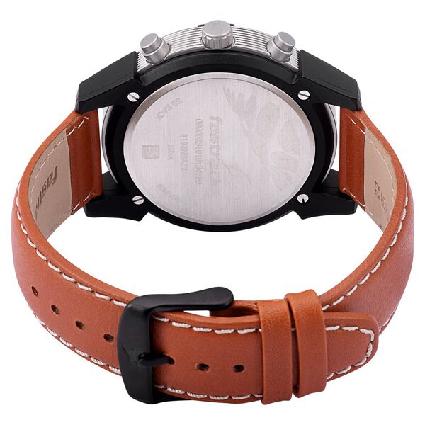 Fastrack Modular Quartz Analog White Dial Leather Strap Watch for Guys - image number 4