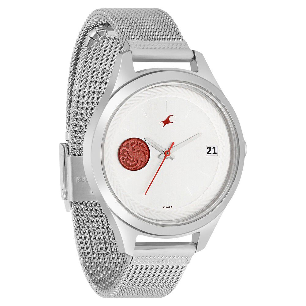 Fastrack Game Of Thrones Quartz Analog with Date White Dial
