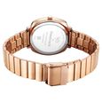 Fastrack Vyb Minimalist Quartz Analog Silver Dial Rose Gold Color Metal Strap Watch For Girls - image number 5