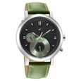 Fastrack Tick Tock Quartz Multifunction Black Dial Leather Strap Watch for Guys - image number 1