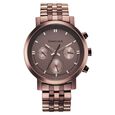 Fastrack Tick Tock Quartz Multifunction Brown Dial Metal Strap Watch for Guys - image number 2