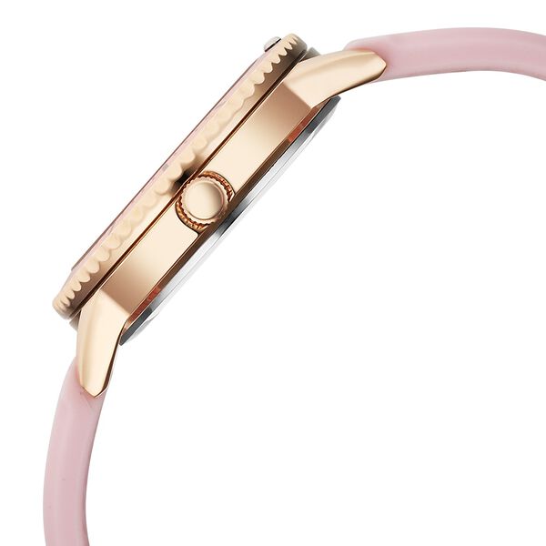 Vyb Manifester By Fastrack Quartz Analog Pink Dial Silicone Strap Watch For Girls - image number 4