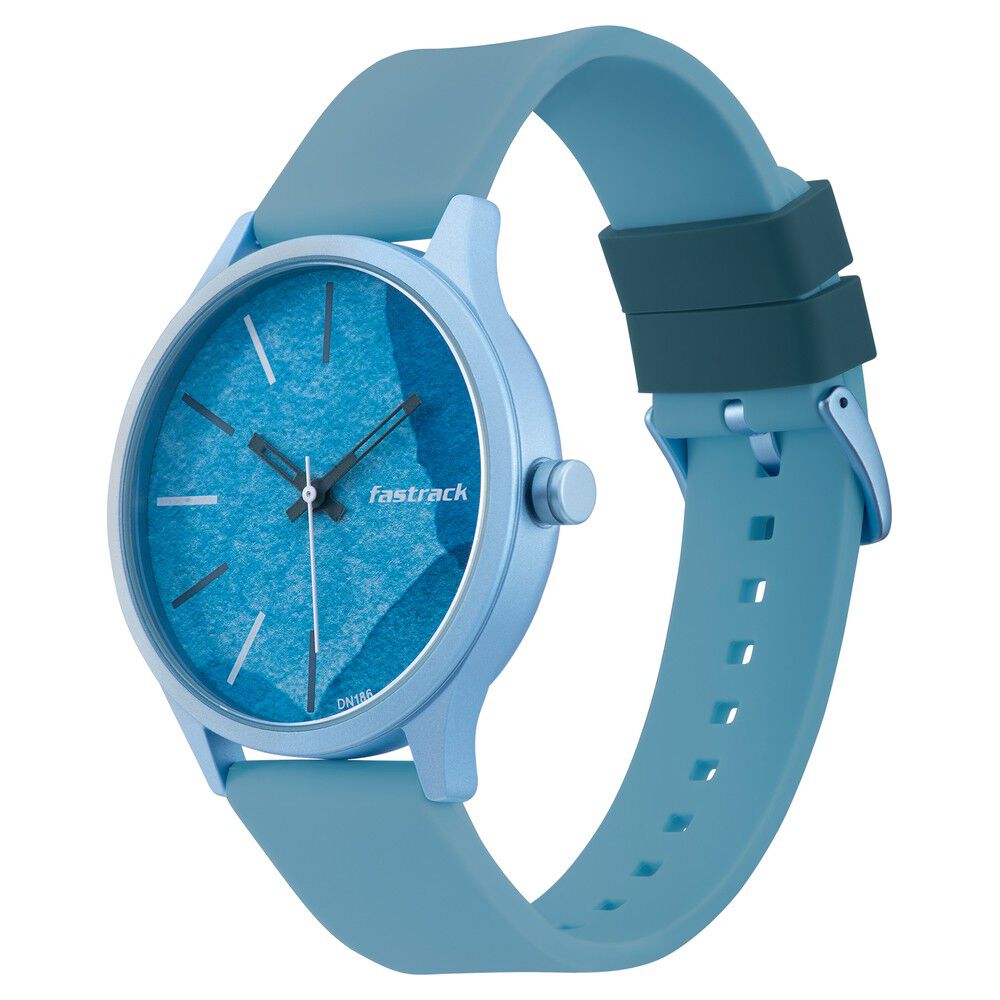 Fastrack blue hot sale analogue watch