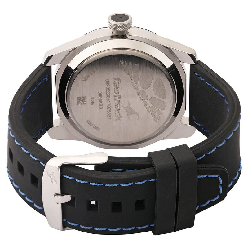 Fastrack Analog Fastrack Watch 3099sfd 50m Wr Brown Leather