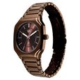 Vyb Maverick By Fastrack Quartz Analog Brown Dial Brown Metal Strap Watch For Guys - image number 4