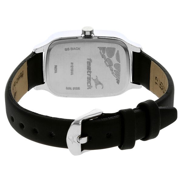 Fastrack Quartz Analog Silver Dial Leather Strap Watch for Girls - image number 3