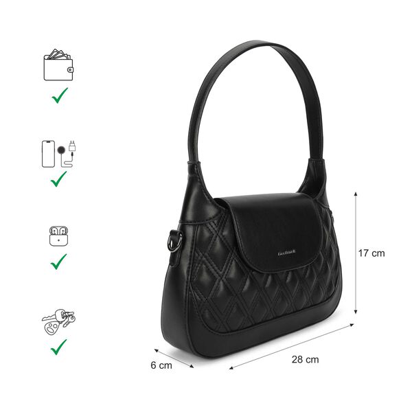 Carry curve satchel - black - image number 2