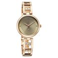 Vyb Seeker By Fastrack Quartz Analog Green Dial Rose Gold Metal Strap Watch For Girls - image number 1