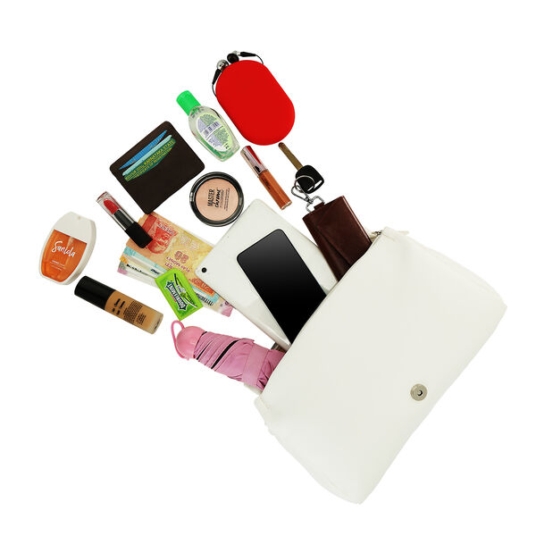 Fastrack Knotty Shoulder Bag in White - image number 6