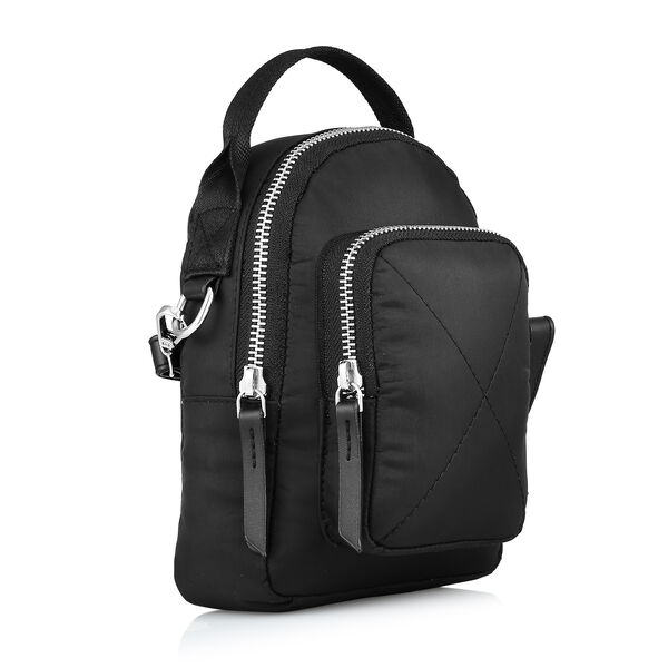 Fastrack Nylon Crossbody Sling Bag in Black - image number 2