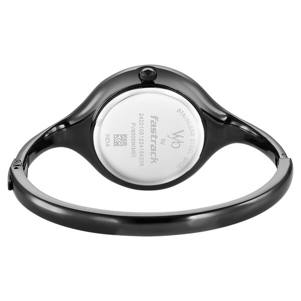 Vyb Slayer By Fastrack Quartz Analog Black Dial Metal Strap Watch For Girls - image number 5