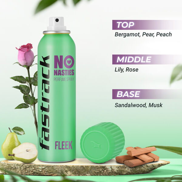 Fastrack No Nasties Perfume Spray - Fleek & Snacc (Pack of 2) - image number 2