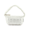 White Quilted Handheld - image number 1