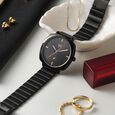 Fastrack Vyb Minimalist Quartz Analog Black Dial Black Color Metal Strap Watch For Girls - image number 0