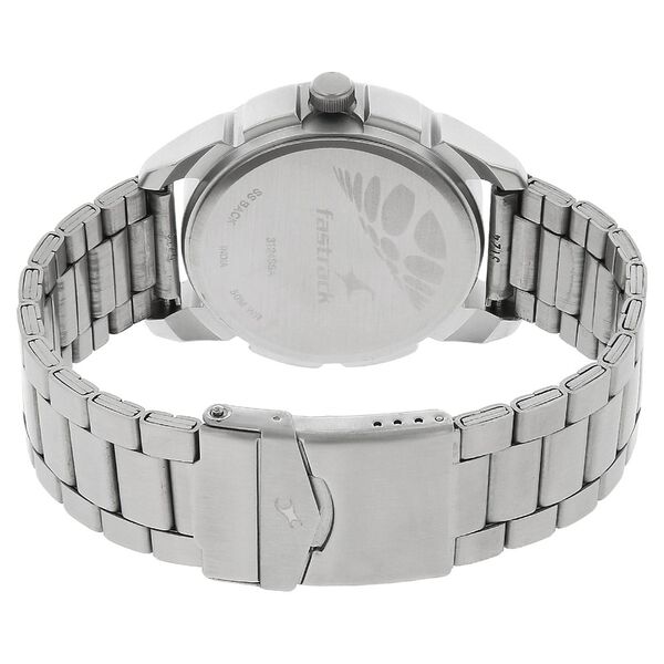 Fastrack Quartz Analog Silver Dial Stainless Steel Strap Watch for Guys - image number 3