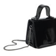 Fastrack Micro Clutch for Women | Stylish Micro Clutch with Chain Strap | Premium Clutch with Multiple Pockets made of High-Quality Faux Leather (Black) - image number 3