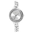 Fastrack Glitch Quartz Analog Silver Dial Metal Strap Watch for Girls - image number 1