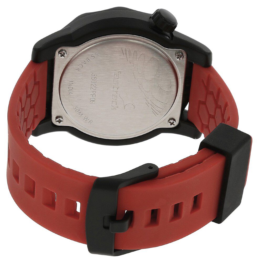 Fastrack red hotsell strap watch