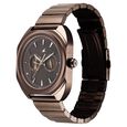 Fastrack Wild Analog with Brown Dial Brown Metal Strap Watch for Guys - image number 5