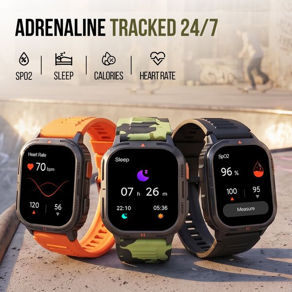Fastrack Smart Xtreme S Smartwatch with 4.9 cm AMOLED Display BT Calling & Health Monitoring - image number 5