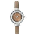 Fastrack Quartz Analog Black Dial Leather Strap Watch for Girls