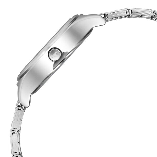 Fastrack Stunners Black Dial Metal Strap Watch for Girls - image number 3