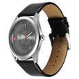 Fastrack Groove Quartz Analog Grey Dial Black Leather Strap Watch For Guys - image number 2