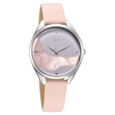 Fastrack Vyb Spotlight Quartz Analog Two Toned Dial Pink Leather Strap Watch For Women - image number 1