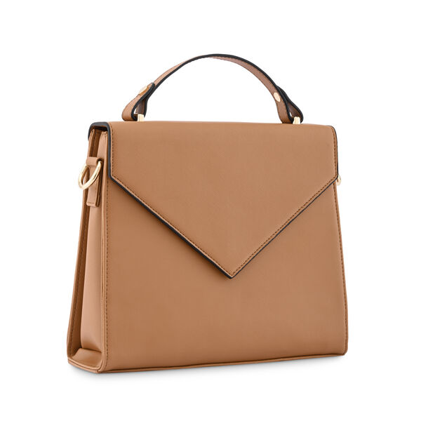 Fastrack Tan Structured Satchel Bag for Women - image number 3