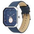 Fastrack After Dark Blue Dial Leather Strap Watch for Guys - image number 3